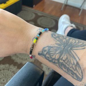 Natural Gemstone Crystal Beaded Braided Bracelet 12 Zodiac Stone Bracelet